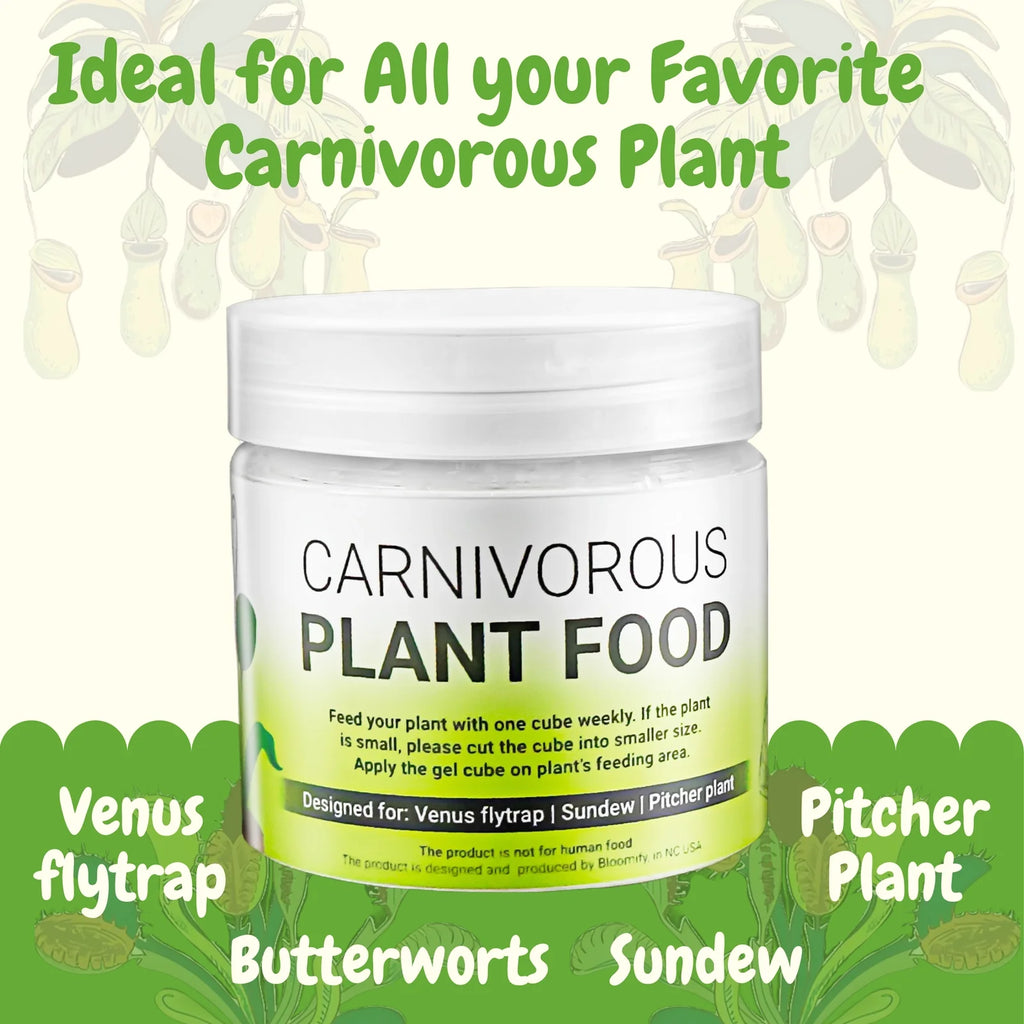 2 Fly Traps + 2 Nepenthes Plants + Carnivorous Plant Food Kit